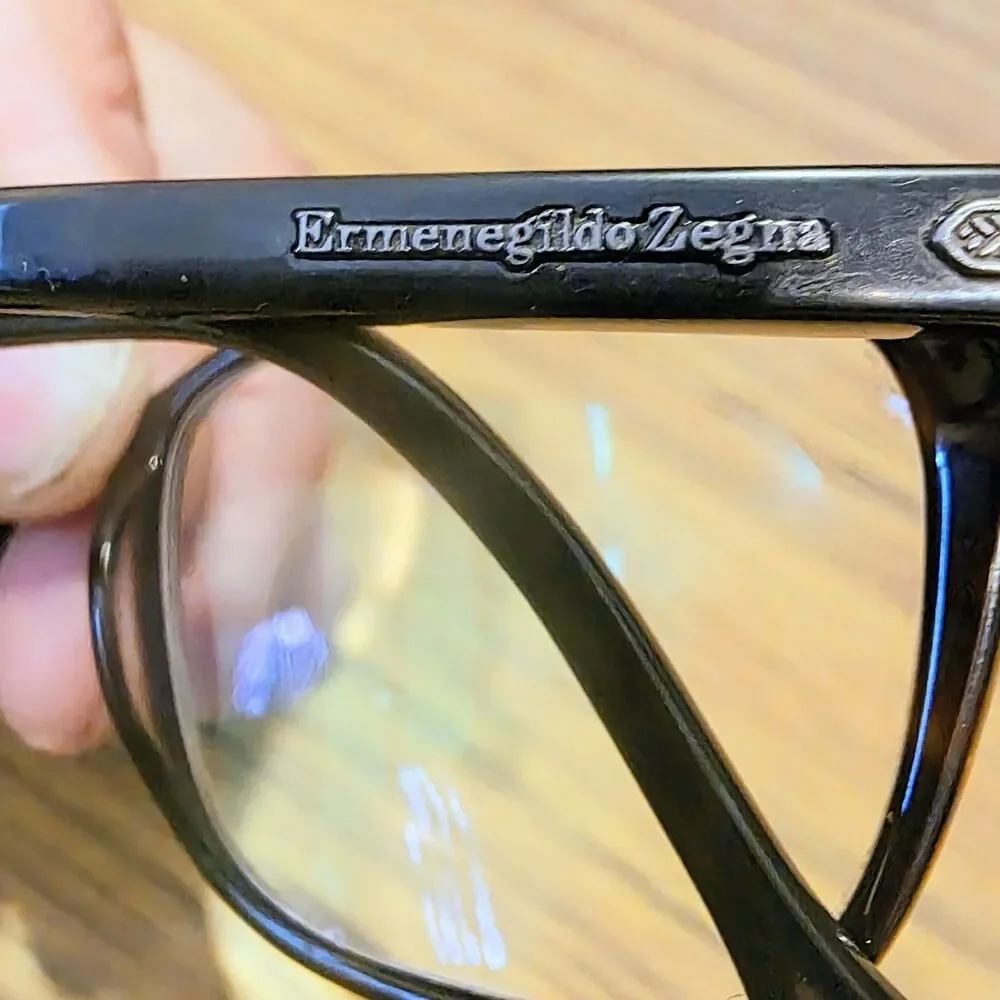 ERMENEGILDO ZEGNA Brown VZ3671N 49-20-140 RX Logo Eyeglasses Frames Italy